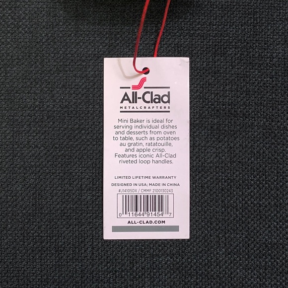 ALL CLAD 7 Inch Mini Oval Bakers Set of 2 Stainless Steel Roasting Baking - Picture 6 of 8